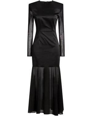 Lardini Maxi Dress Acetate, Nylon, Elastane - Black