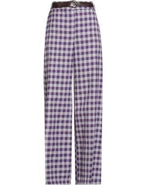 Motel Pants Polyester, Viscose, Acrylic - Blue