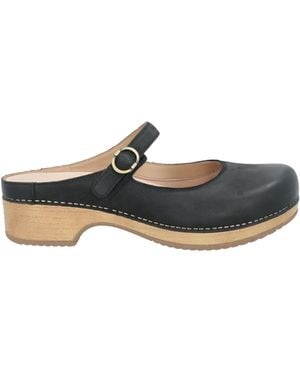 Dansko Mules & Clogs Leather - Black