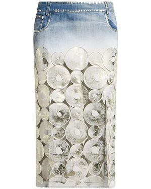 Aviu Denim Skirt Cotton - Blue