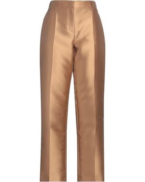 Alberta Ferretti Trousers Polyester, Silk - Natural