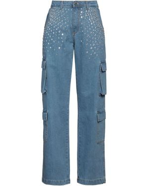 Rebel Queen Pantaloni Jeans - Blu