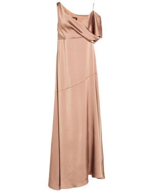 Marella Camel Maxi Dress Polyester - Pink