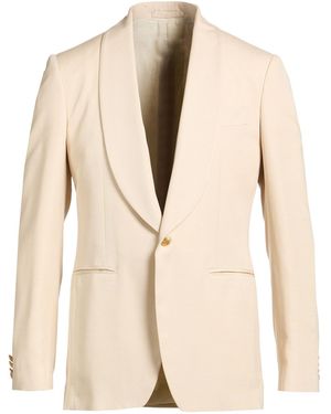 Lardini Ivory Blazer Viscose, Silk - Natural