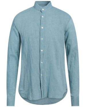 Doppiaa Shirt Cotton, Linen - Blue