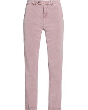Myths Mauve Trousers Cotton, Elastane - Pink