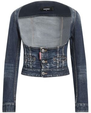 DSquared² Denim Outerwear Cotton, Elastane - Blue