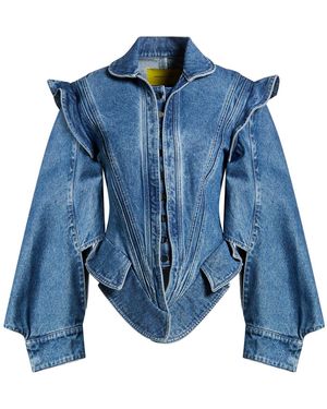 Marques'Almeida Denim Outerwear Cotton, Recycled Cotton - Blue