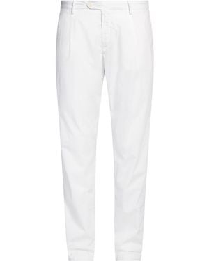 Yan Simmon Pants Cotton, Lycra, Elastane - White