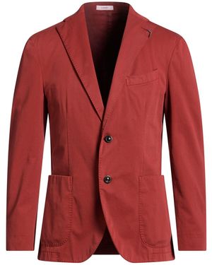 Boglioli Brick Blazer Cotton, Elastane - Red