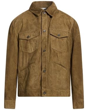 DRYKORN Jacket Leather - Green