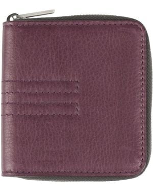 Rick Owens Wallet Calfskin - Purple