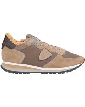 Philippe Model Sneakers Leather, Textile Fibers - Brown