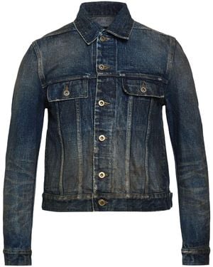 Rick Owens Denim Outerwear Cotton - Blue
