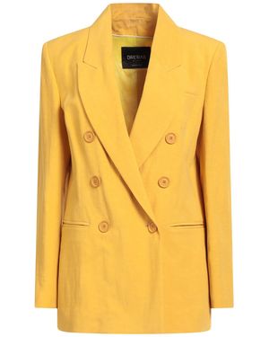 BRERAS Milano Blazer Viscose, Linen - Yellow
