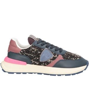 Philippe Model Trainers Leather, Textile Fibres - Blue