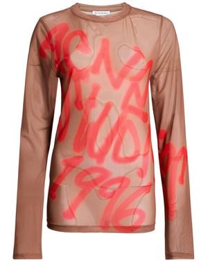 Acne Studios Top Polyester, Elastane - Pink