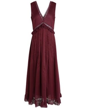 See By Chloé Vestido midi con cuello en V - Morado