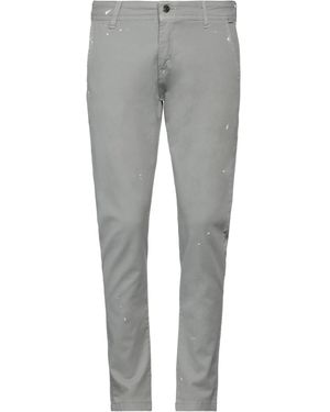 SUPERTRUMP Taupe Trousers Cotton, Elastane - Grey