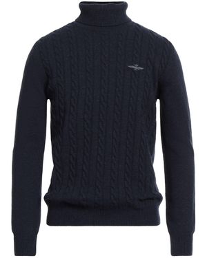 Aeronautica Militare Turtleneck Wool, Polyamide - Blue