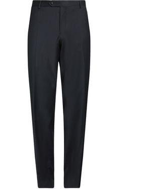 Luigi Bianchi Midnight Pants Virgin Wool - Blue