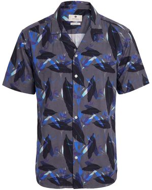 Anerkjendt Charcoal Shirt Organic Cotton - Blue