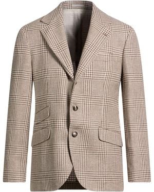 Brunello Cucinelli Blazer Wool, Alpaca Wool, Silk - Brown
