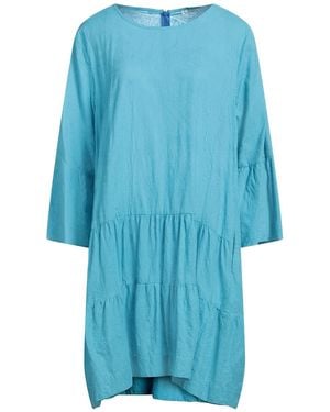 Robert Friedman Mini Dress Cotton - Blue