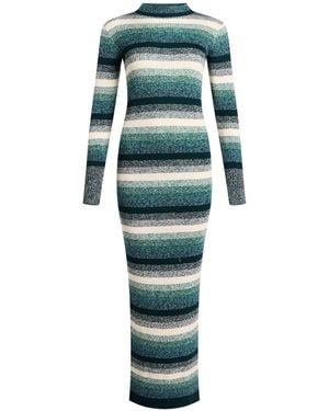 Roberto Collina Maxi Dress Merino Wool - Green