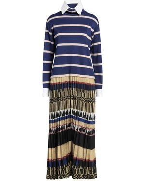 Stella Jean Midi Dress - Blue