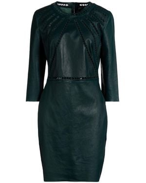 Jitrois Dark Mini Dress Lambskin - Green