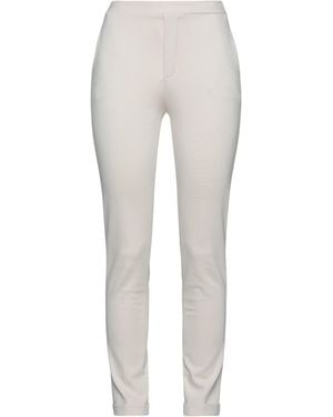 1 One Ivory Trousers Viscose, Polyamide, Elastane - White