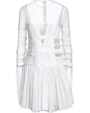 Giovanni bedin Poplin Mini Dress in White | Lyst