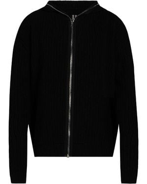 Rick Owens Cardigan Virgin Wool - Black