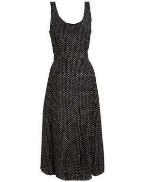 Masnada Midi Dress Linen, Viscose - Black