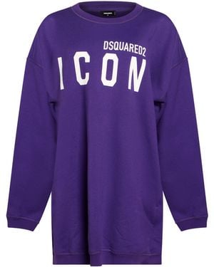 DSquared² Mini Dress Cotton - Purple