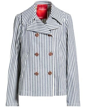 .., merci italia Blazer Cotton, Elastane - Blue