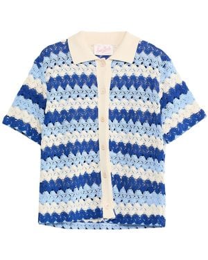 MC2 Saint Barth Shirt Polyester, Cotton - Blue