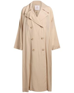 Compagnia Italiana Sand Overcoat & Trench Coat Polyester, Elastane - Natural