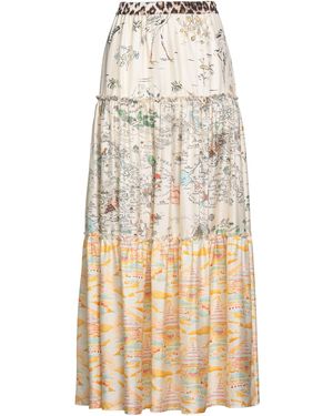 La Prestic Ouiston Ivory Maxi Skirt Silk - Natural