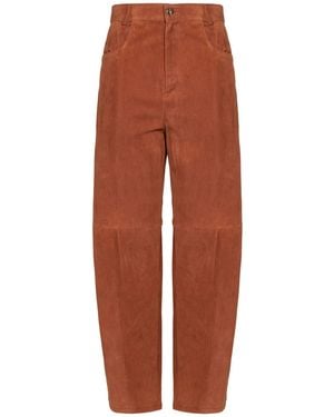 Eleventy Pants Sheepskin - Brown