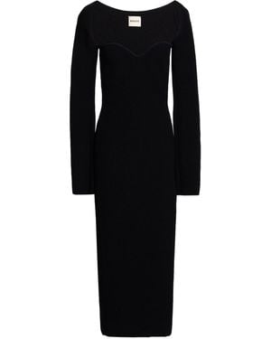 KHAITE Midi Dress Viscose, Polyester - Black