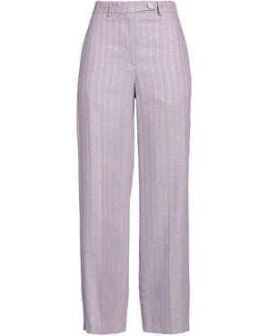 ViCOLO Lilac Pants Viscose, Polyester, Metallic Fiber - Purple