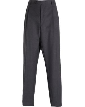 Burberry Charcoal Pants Wool - Gray