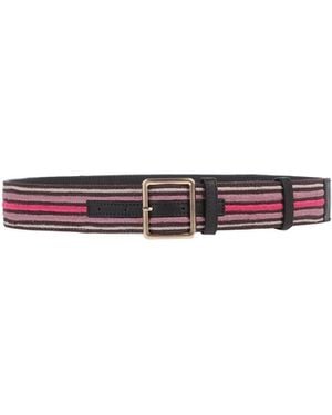 Maliparmi Mauve Belt Textile Fibers, Soft Leather - Purple