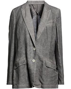 120% Lino Blazer Linen - Gray