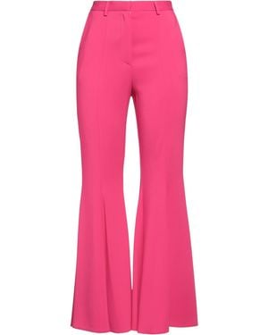 SIMONA CORSELLINI Fuchsia Pants Viscose, Elastane - Pink
