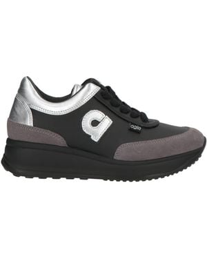 AGILE by RUCOLINE Charcoal Sneakers Leather - Black