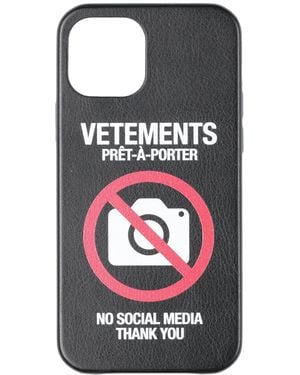 Vetements Covers & Cases Plastic - Black