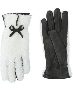 Eleventy Ivory Gloves Lambskin - White